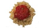Pasta with tomato-meat sauce